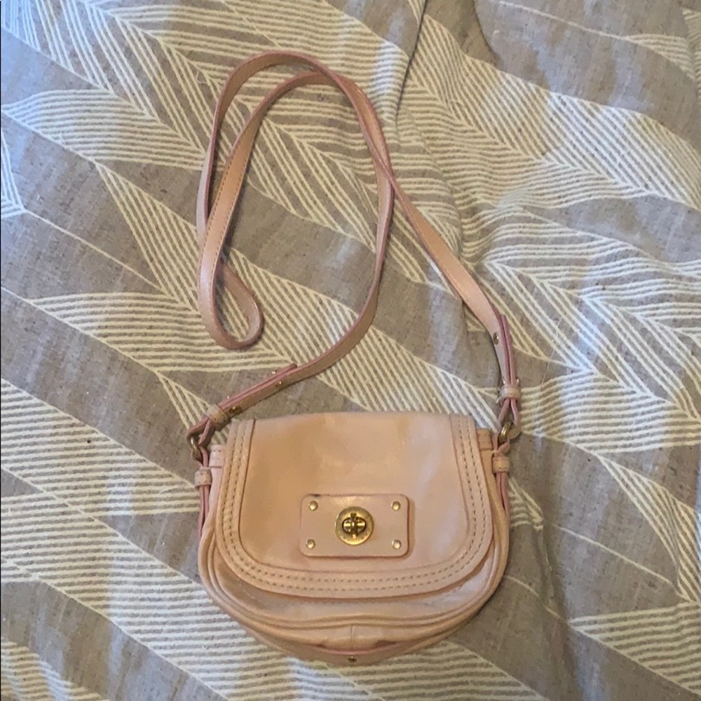 Pale pink purse